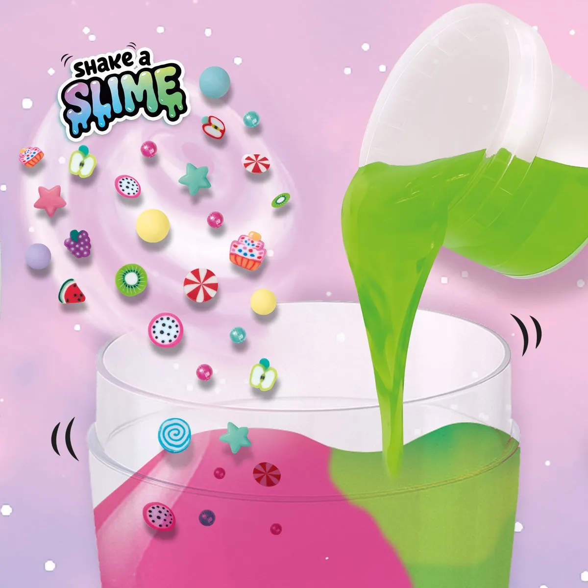 SES Creative Shake a Slime Juicy Studio - 6 Stuks - Meerkleurig