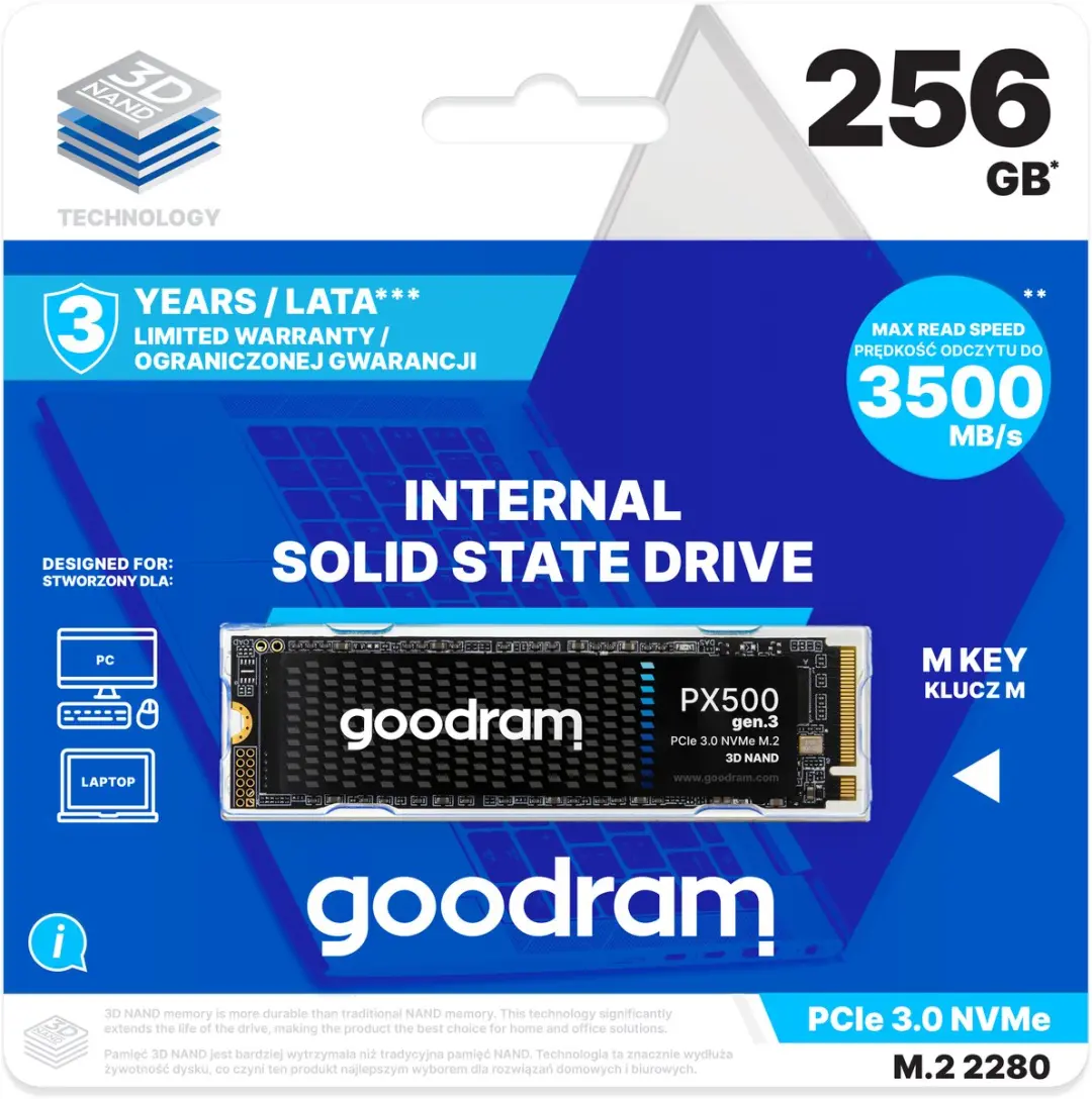 Goodram PX500 GEN.3 SSDPR-PX500-256-80-G3 SSD - afbeelding 4 van 6