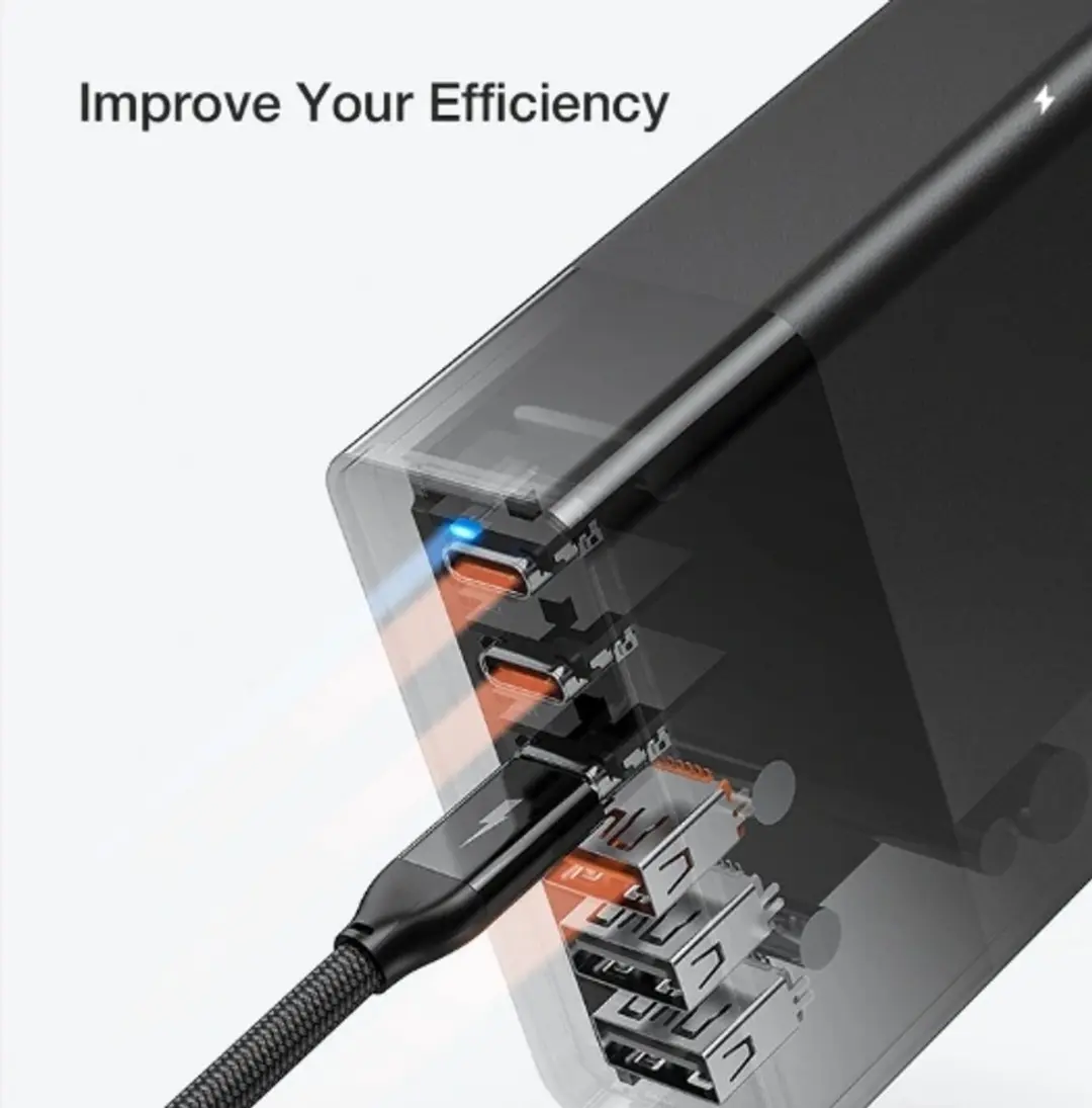 BlitzWolf® BW-S25 desktop USB quick charger: 75W, 6 USB ports (4 fast chargers