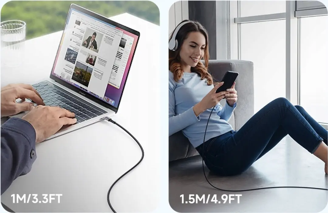 Mcdodo USB-C naar USB-C Kabel CA-3130 - 65W - 1m - Zwart - afbeelding 5 van 6