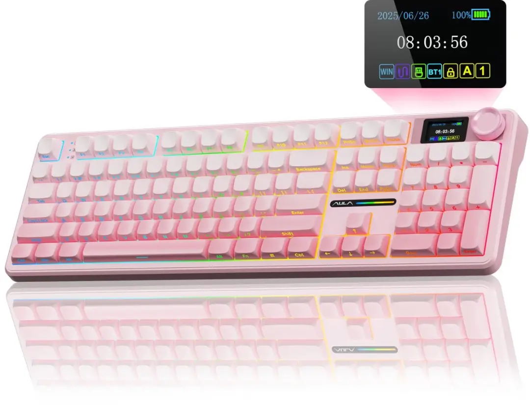 AULA F108 PRO Draadloos Mechanisch Toetsenbord