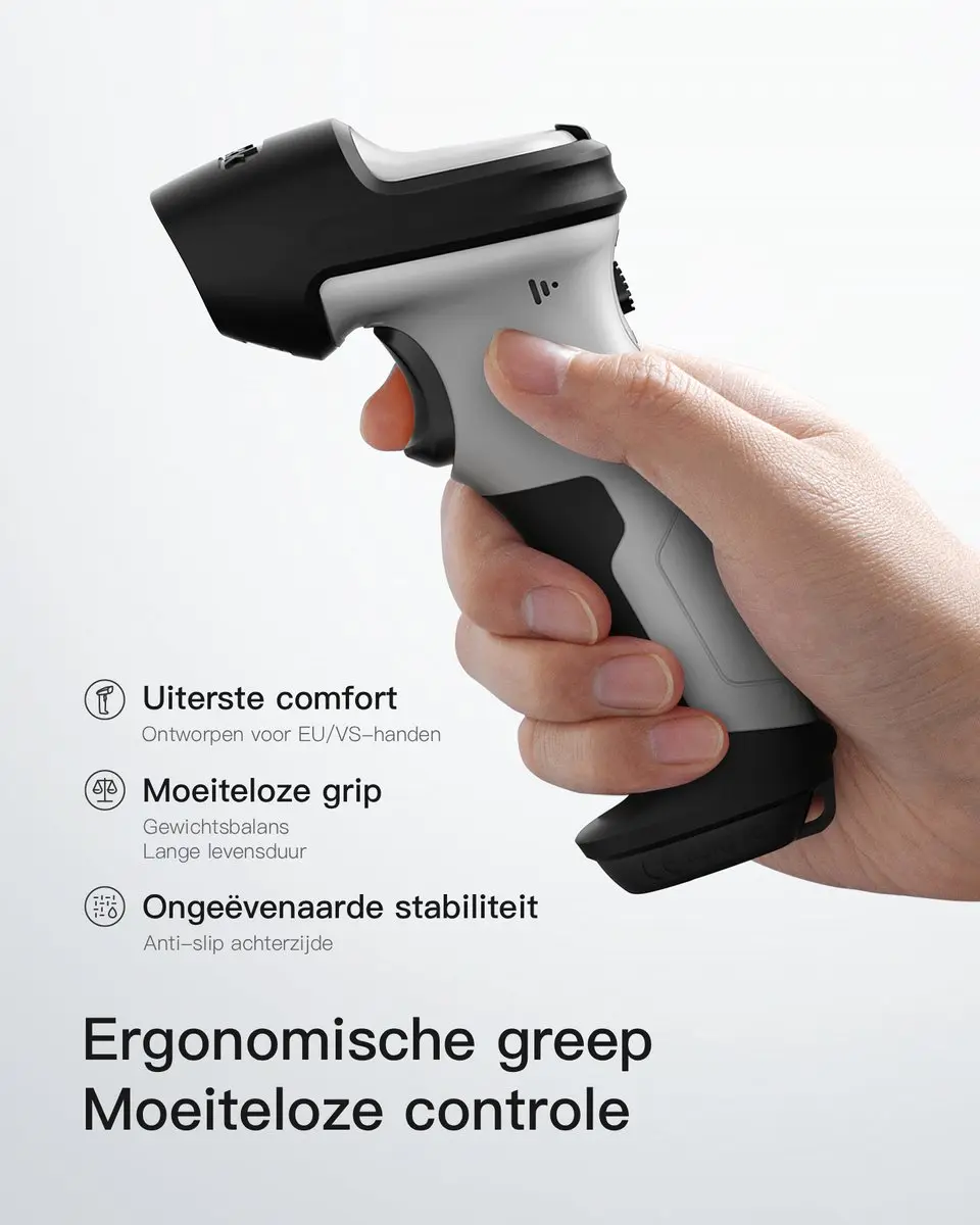 Inateck BCST-70 Barcodescanner Bluetooth - Grijs - afbeelding 6 van 6