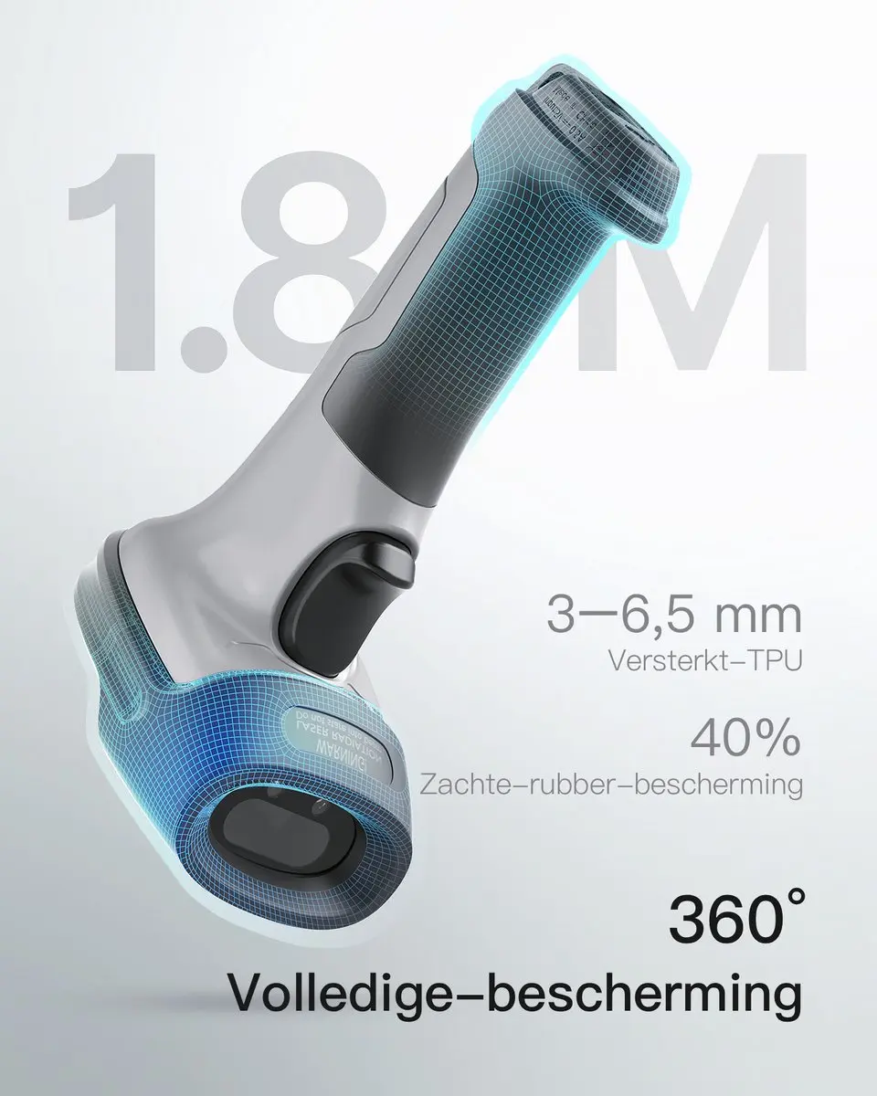 Inateck BCST-70 Barcodescanner Bluetooth - Grijs - afbeelding 3 van 6