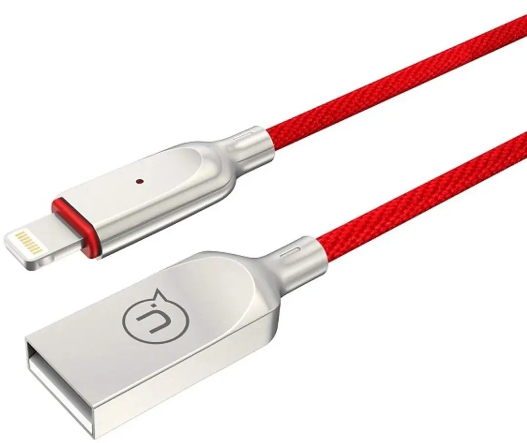 USAMS U-Sun Serie Lightning Kabel 1,9m - Rood - afbeelding 2 van 4