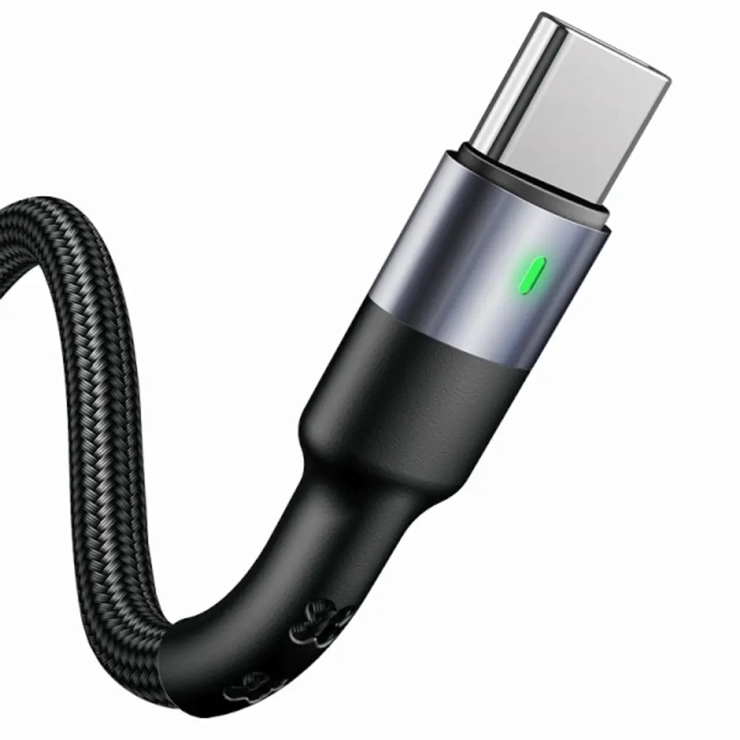 USAMS U26 USB-C Kabel 1m 3A Zwart