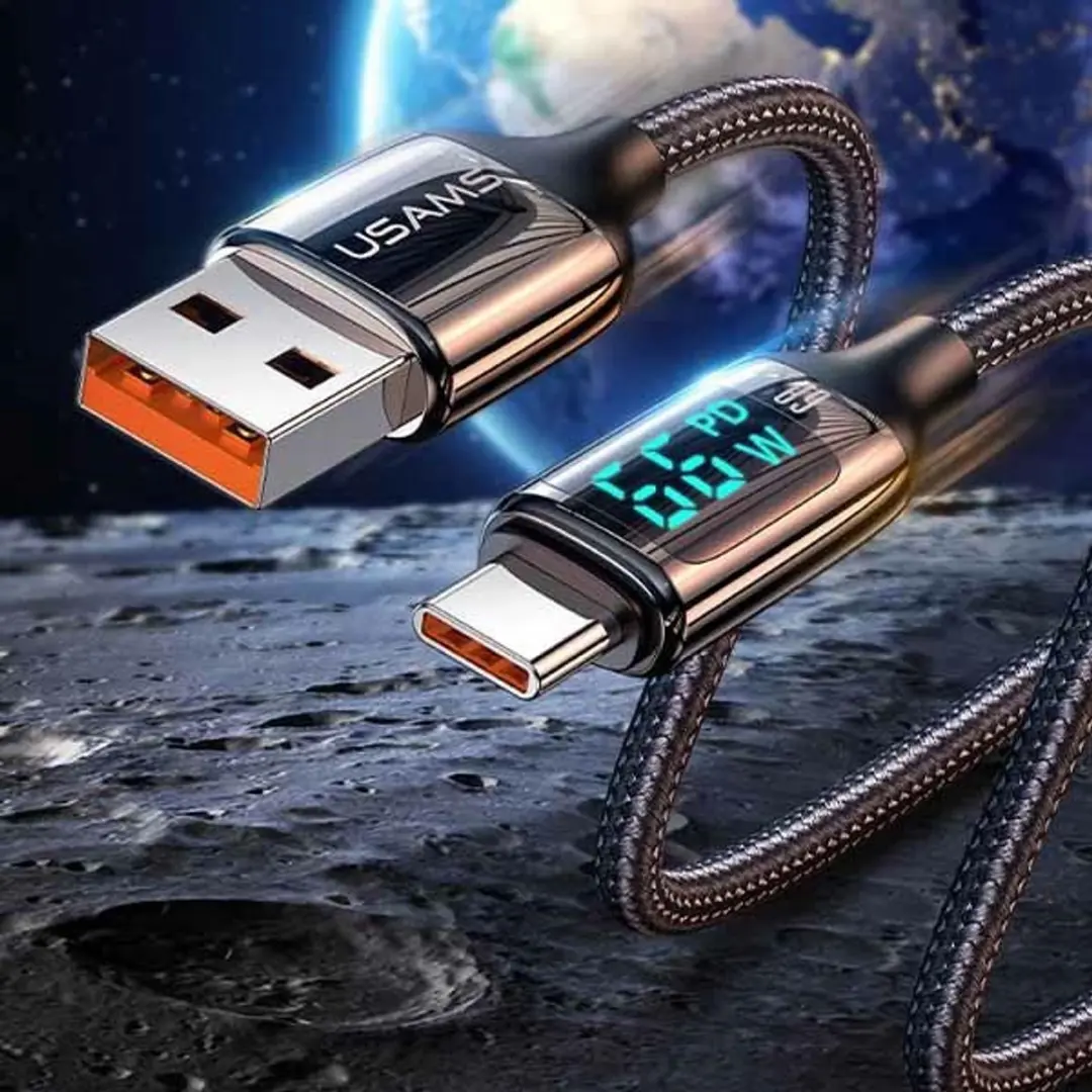 USAMS U78 USB-C Kabel 1.2m - Wit - afbeelding 5 van 6