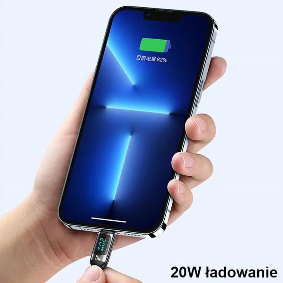 USAMS U78 USB-C naar Lightning Kabel - 20W - 1.2m - Wit - afbeelding 6 van 6