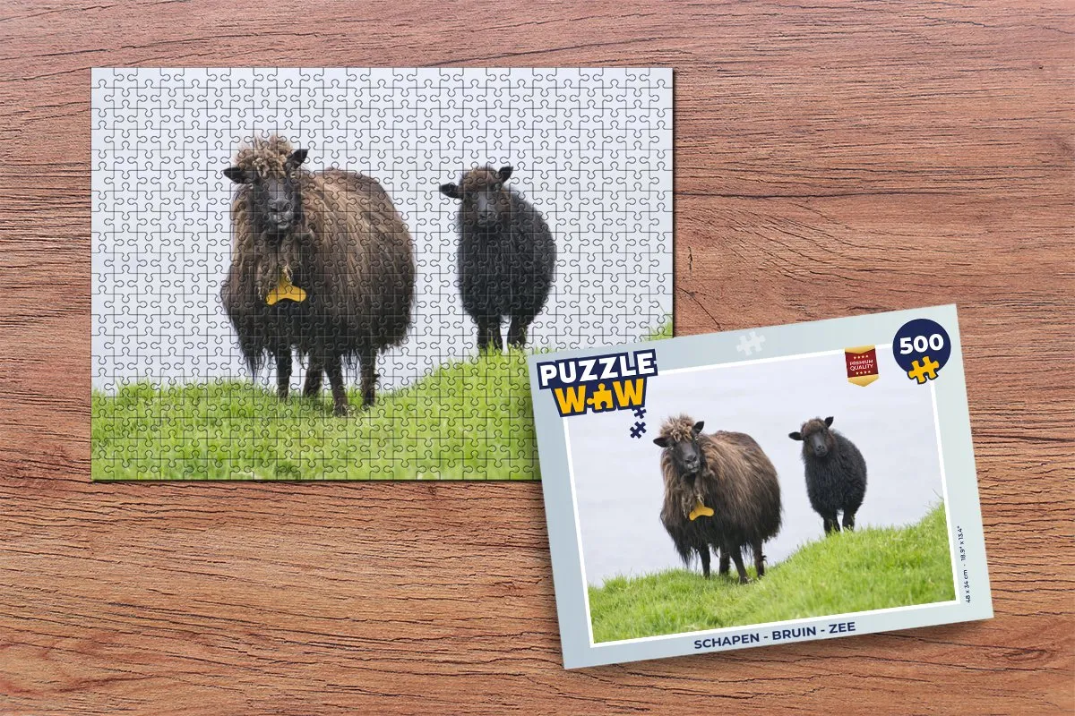 PuzzleWow Schapen Zee Legpuzzel 500 Stuks - Multicolor