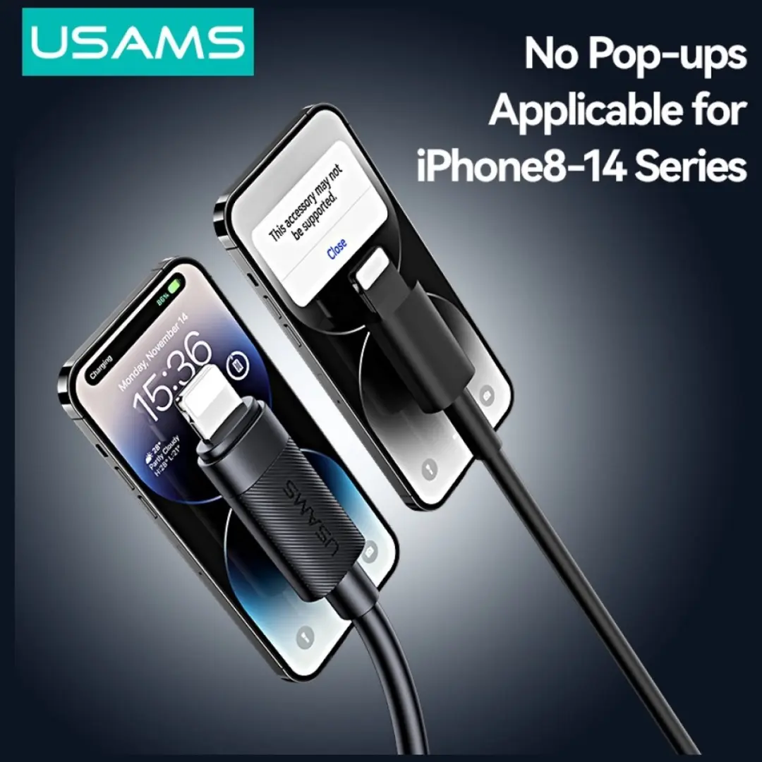 USAMS U94 Lightning naar USB-A kabel 1m - 12W - afbeelding 3 van 6