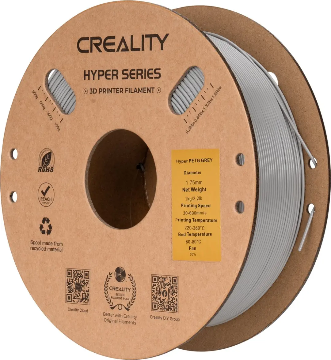Creality Hyper PETG Filament 1,75mm 1kg