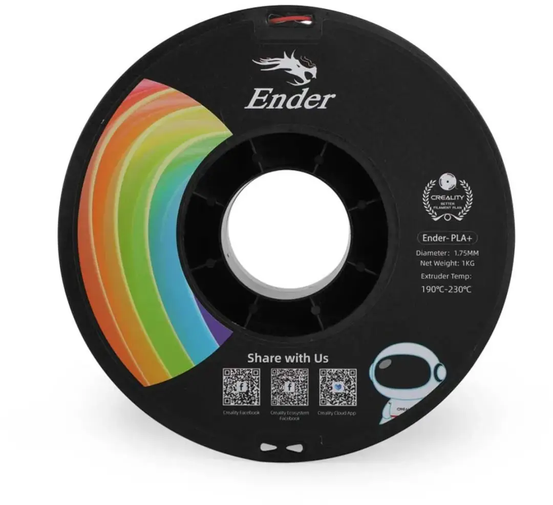 Creality Ender PLA+ 3D Filament 1,75mm - 1kg - Rood - afbeelding 3 van 6
