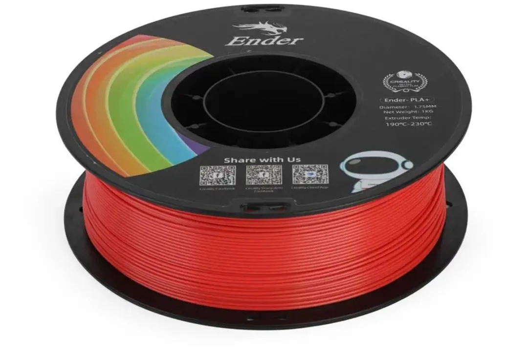 Creality Ender PLA+ 3D Filament 1,75mm - 1kg - Rood - afbeelding 5 van 6