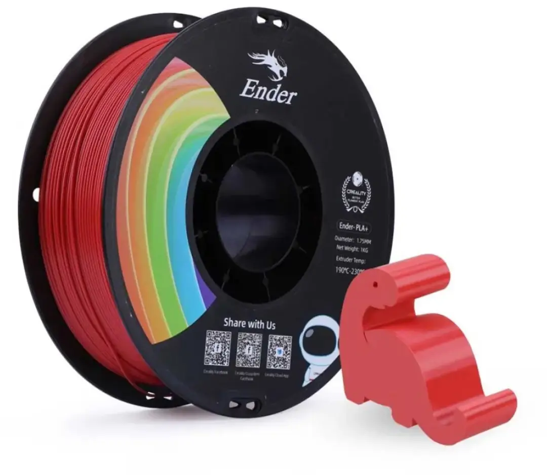 Creality Ender PLA+ 3D Filament 1,75mm - 1kg - Rood - afbeelding 6 van 6