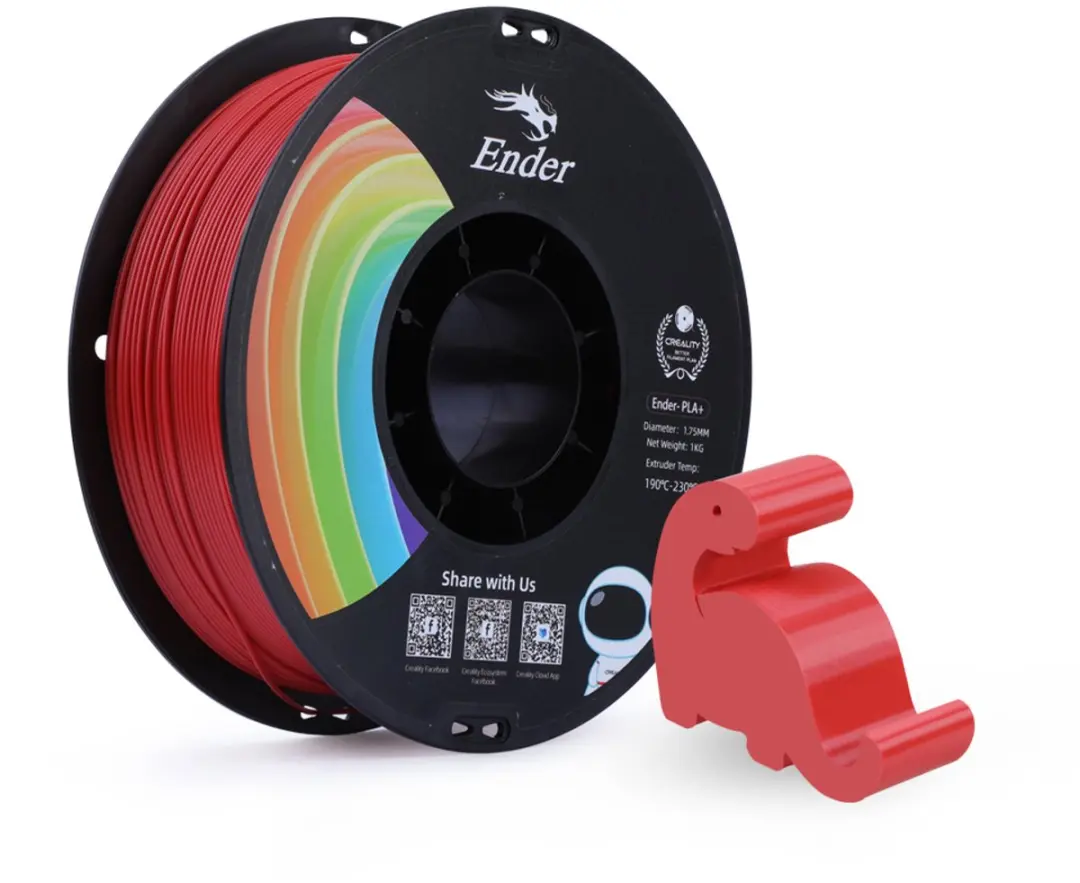 Creality Ender PLA+ 3D Filament 1,75mm - 1kg - Rood - afbeelding 4 van 6