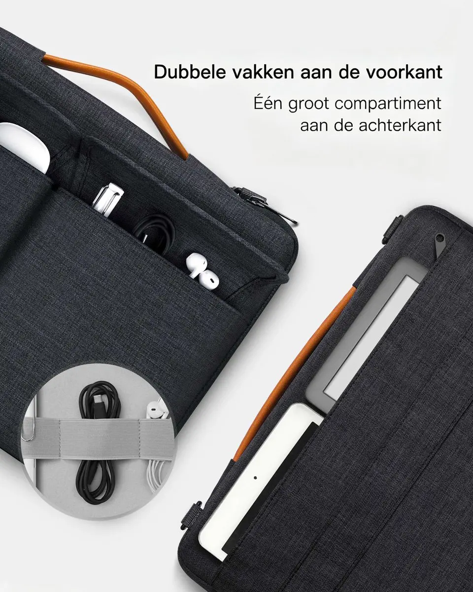 Inateck EdgeKeeper 360 Laptoptas LB03008-13 - Zwart - afbeelding 5 van 6