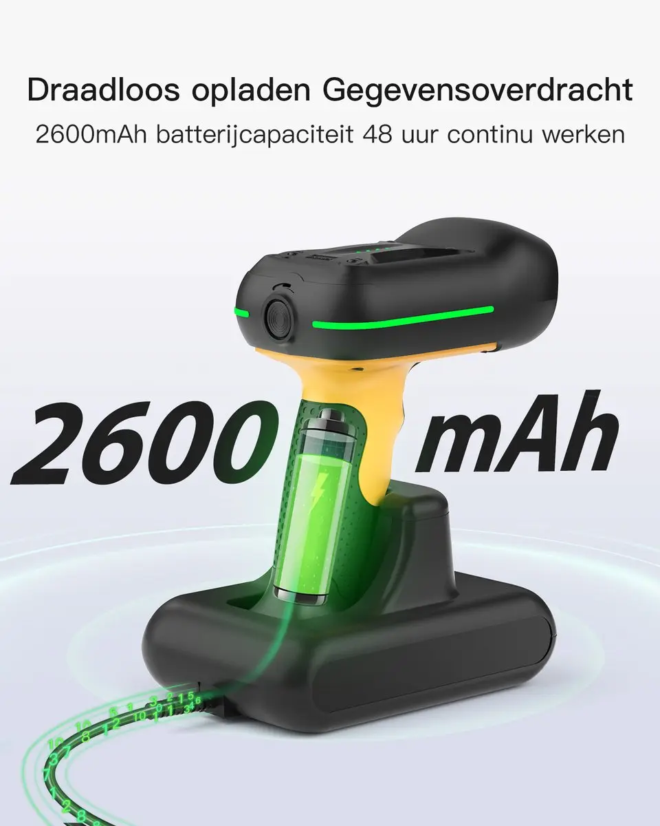 Inateck BCST-75S Barcodescanner - Draadloos - Zwart - afbeelding 5 van 6