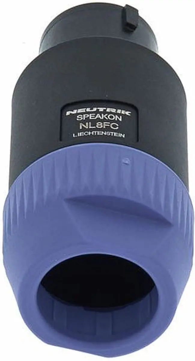 Neutrik NL8FC Speakon Plug 8-polig - Zwart - afbeelding 3 van 3