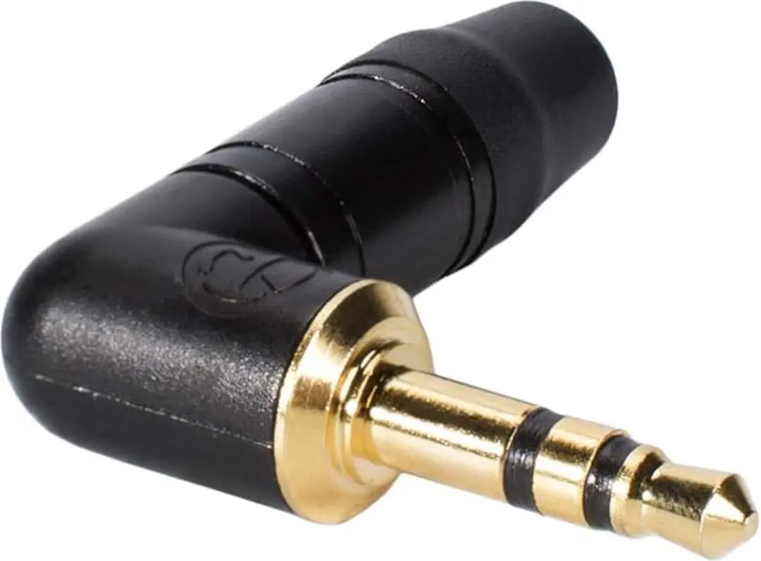Neutrik NTP3RCB 3,5mm Jack Connector - Haaks - Zwart - afbeelding 4 van 4