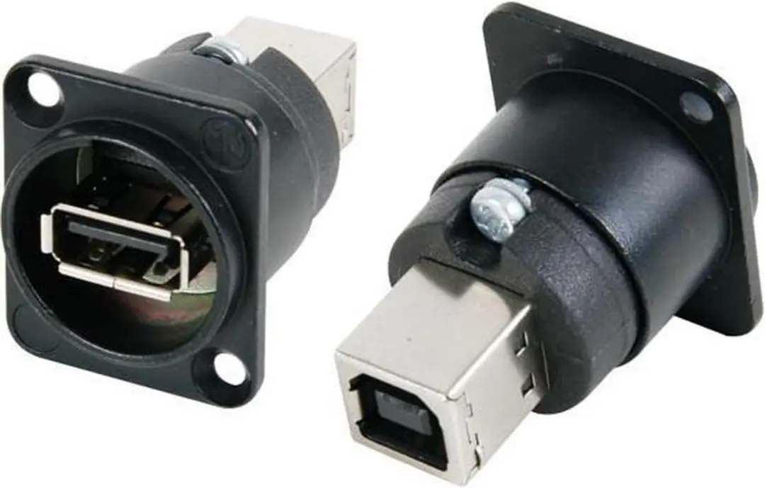 Neutrik NAUSB-B USB-doorvoer Connector - Zwart - afbeelding 3 van 4