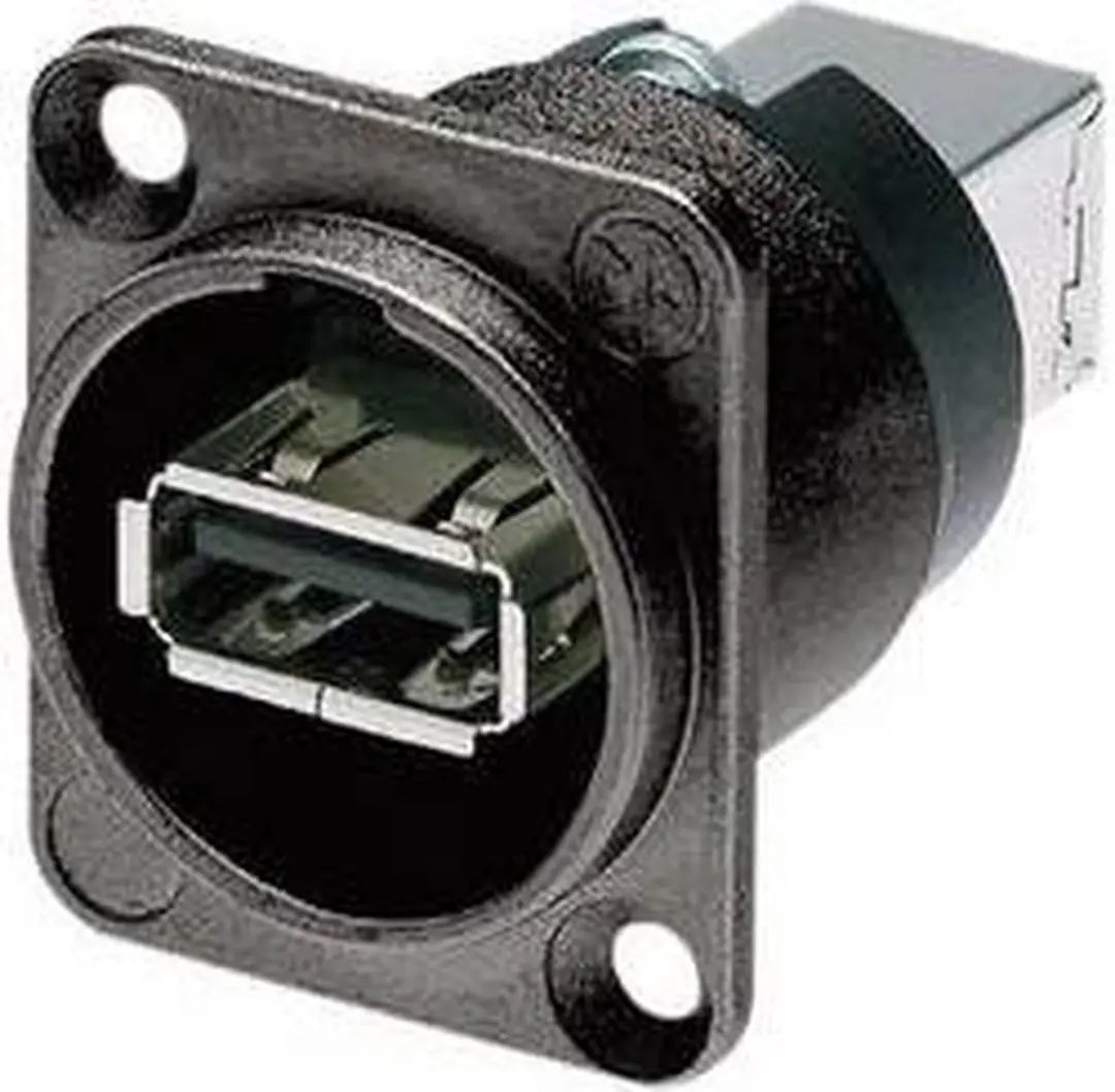 Neutrik NAUSB-B USB-doorvoer Connector - Zwart - afbeelding 4 van 4