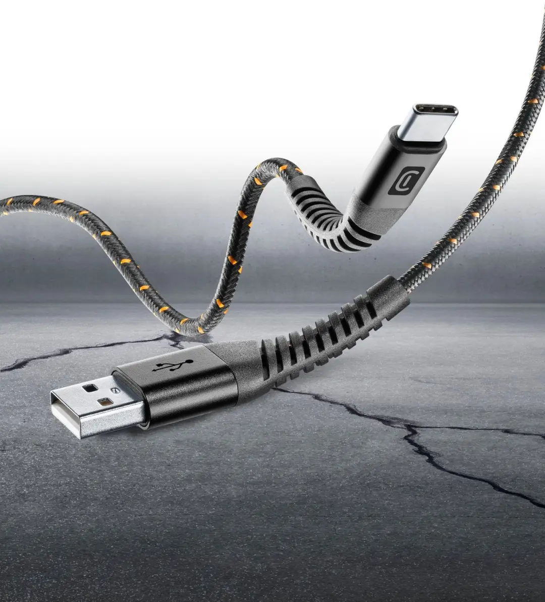 Cellularline Extreme XL TETRACABTYC2MK USB-kabel - Zwart - afbeelding 4 van 6