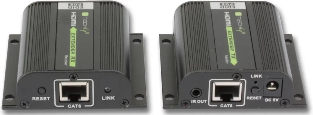 Techly IDATA EXT-E70POED HDMI Extender - Zwart - afbeelding 4 van 5