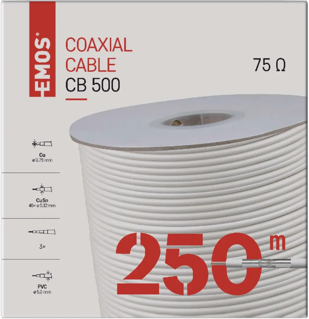 Emos Coaxkabel CB500 - 250m - afbeelding 2 van 6