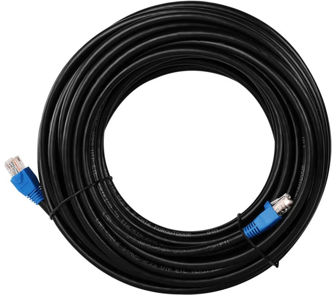 Danicom DC-OUT-60-600 Netwerkkabel CAT6 UTP 60m - Zwart - afbeelding 2 van 2