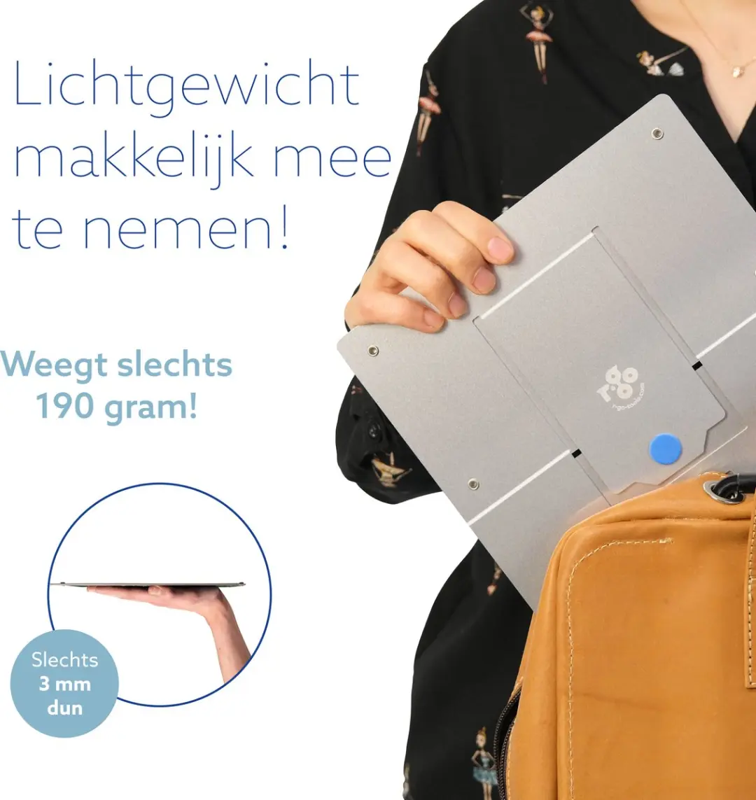 R-Go Tools Riser RGORISTSI Notebookstandaard - Zilver - afbeelding 6 van 6