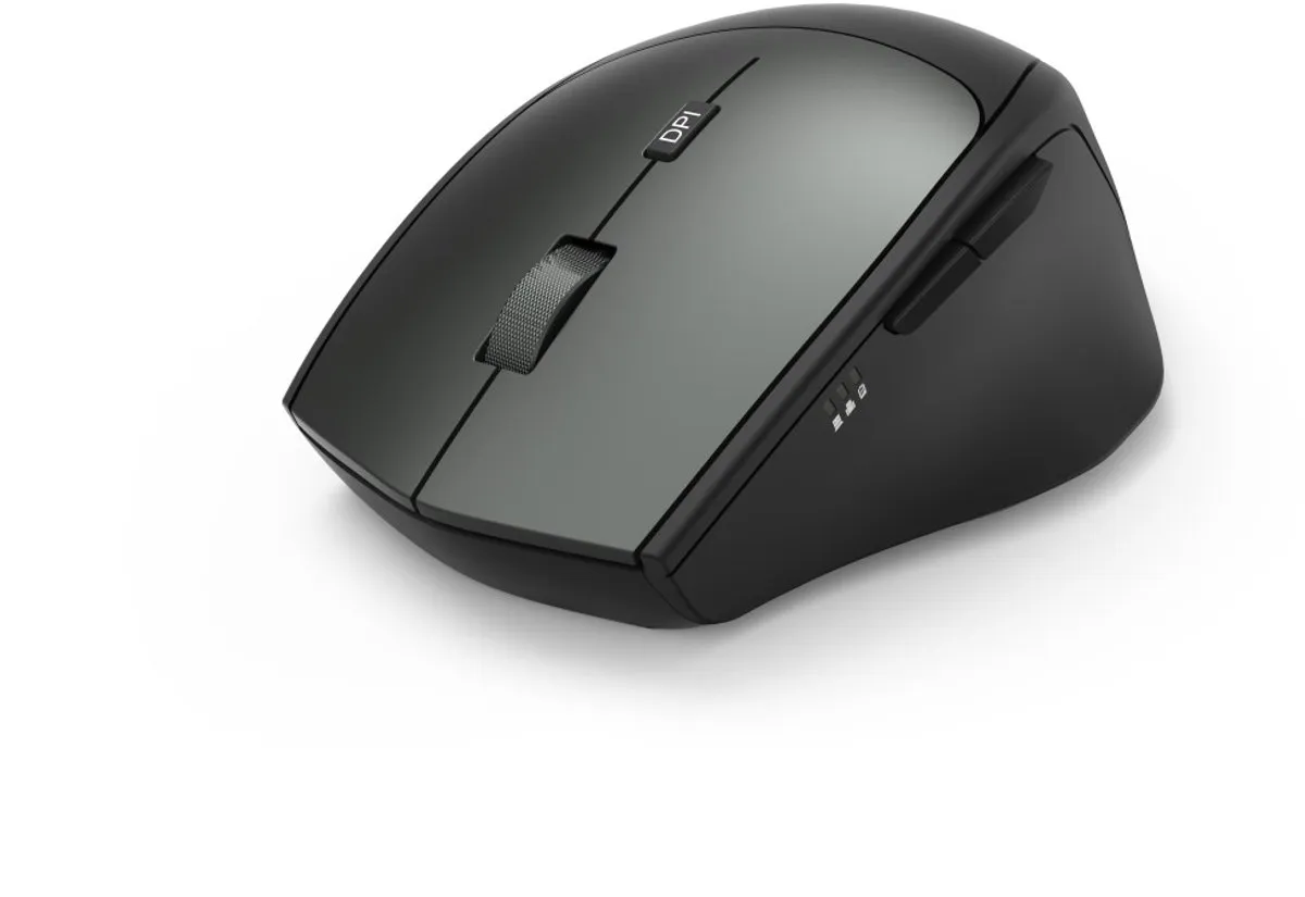Hama MW-600 - Optische draadloze muis - 6 knoppen - 2.4 GHz RF - dpi switch - Stil - Zwart