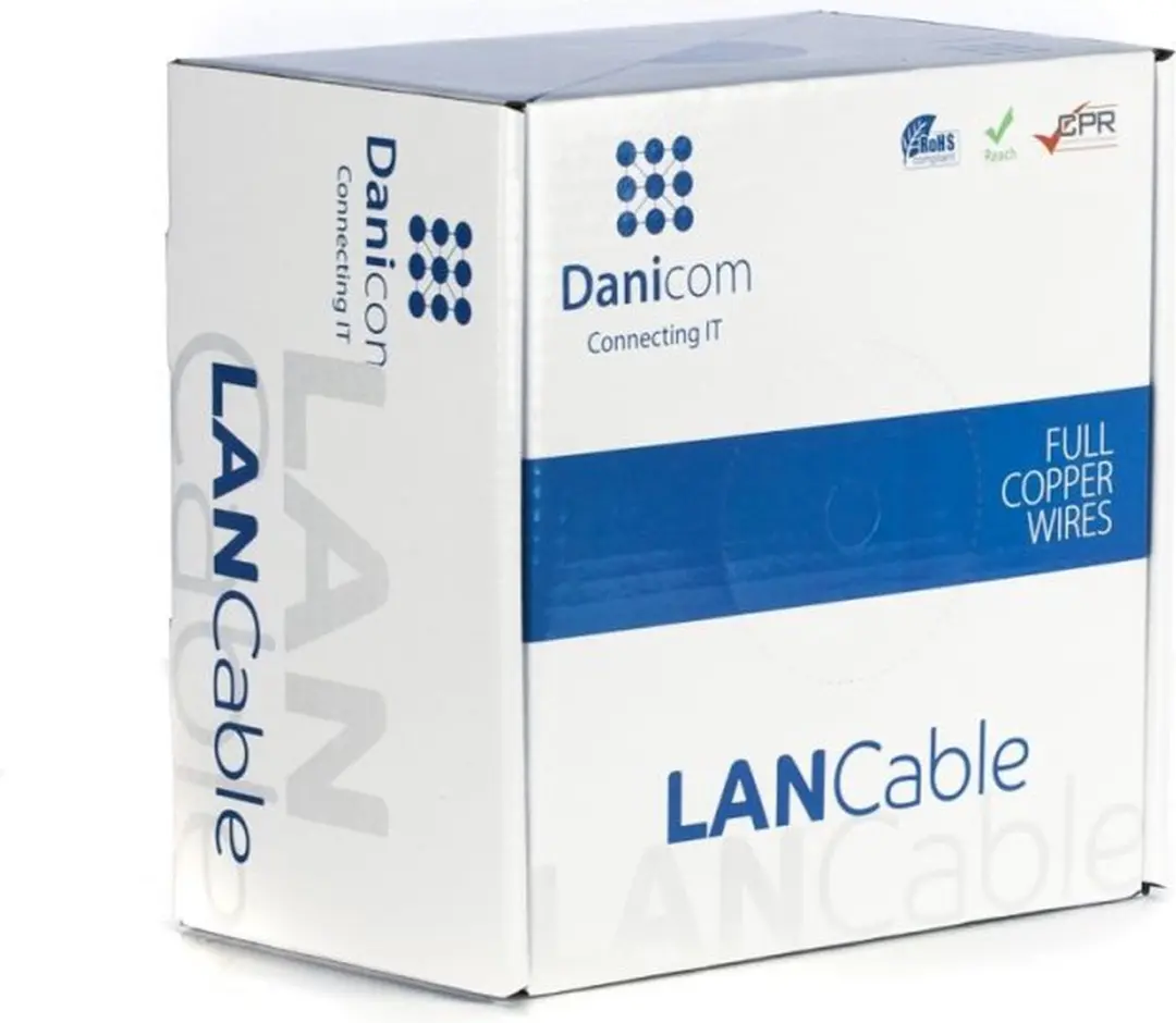 Danicom CAT6 FTP Netwerkkabel DC-FTP6-100-FCA - 100m - Grijs - afbeelding 4 van 4
