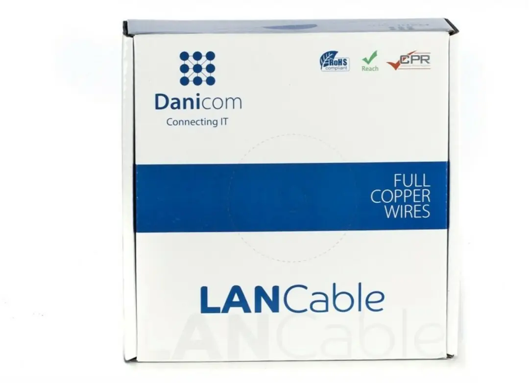 Danicom DC-UTP5E-100-FCA CAT5e UTP Netwerkkabel 100m - Grijs - afbeelding 3 van 3