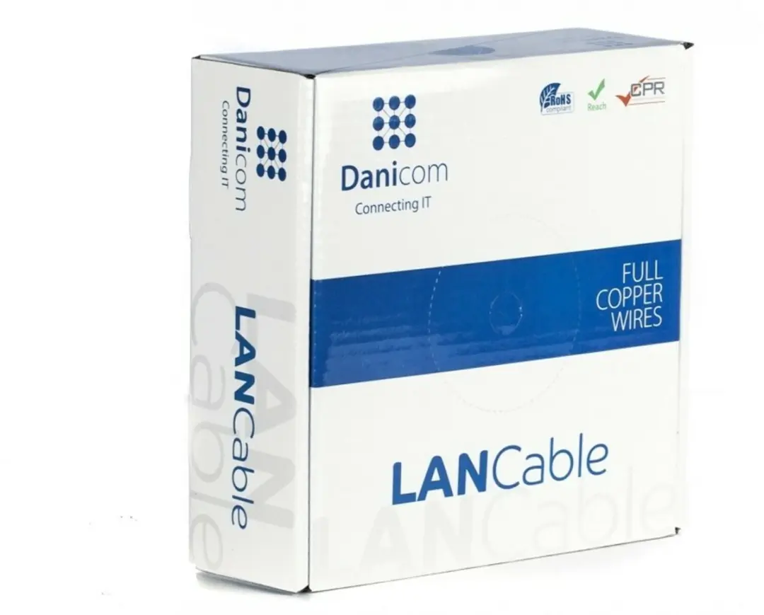 Danicom DC-UTP5E-100-FCA CAT5e UTP Netwerkkabel 100m - Grijs