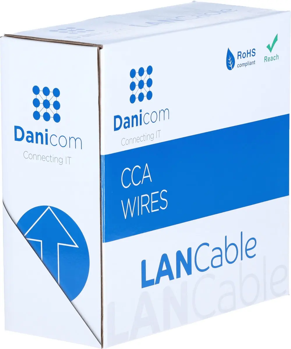 Danicom DC-FTP5CCA50-GRY Netwerkkabel CAT5e 50m