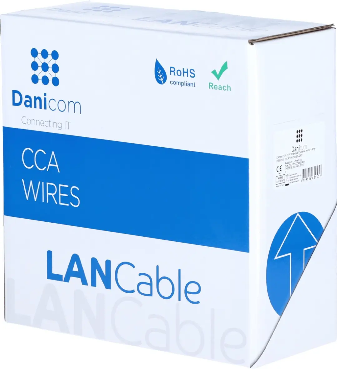 Danicom DC-FTP5CCA50-GRY Netwerkkabel CAT5e 50m - Grijs - afbeelding 2 van 6