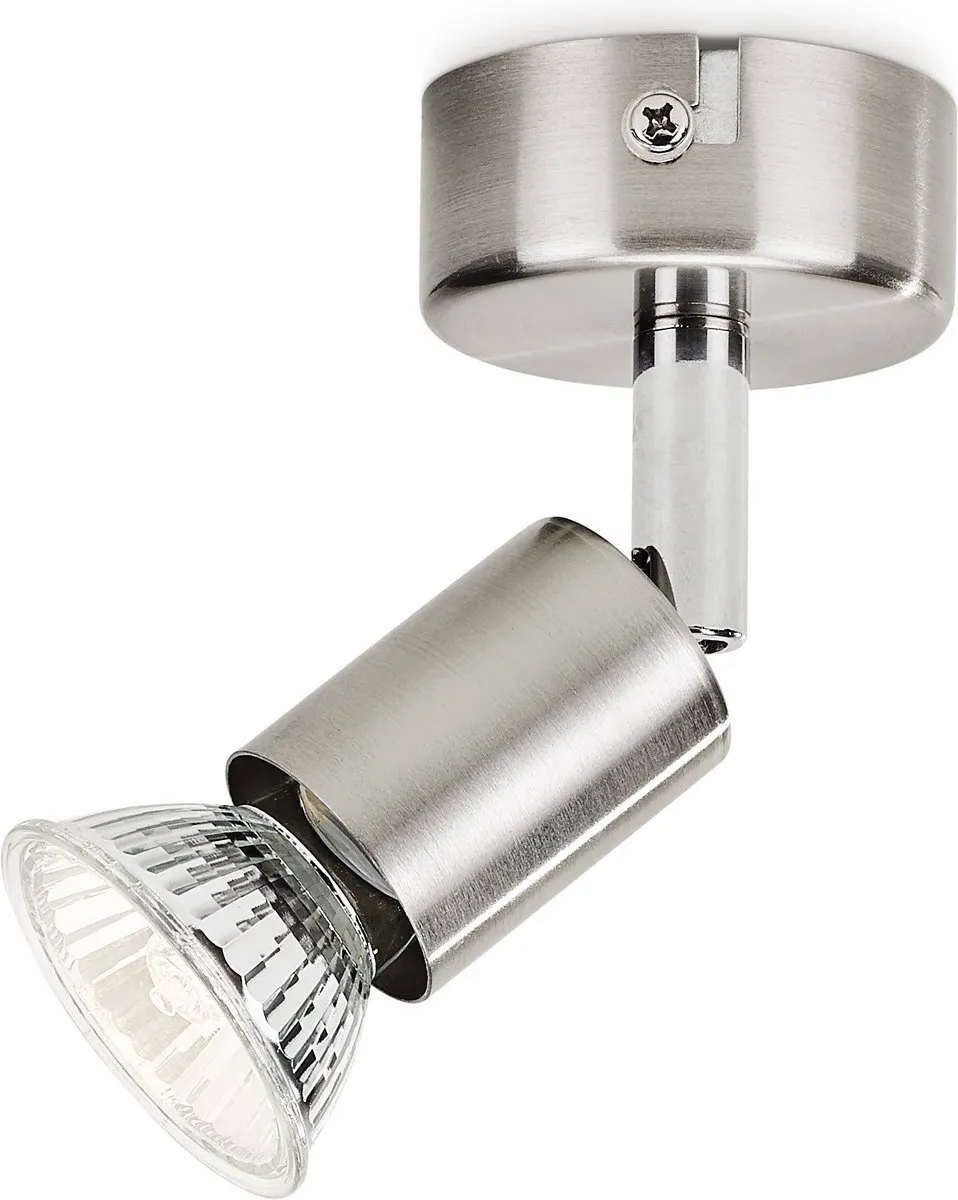 Philips Limbali Opbouwspot GU10 - 4,8W Warmwit - Mat Chroom