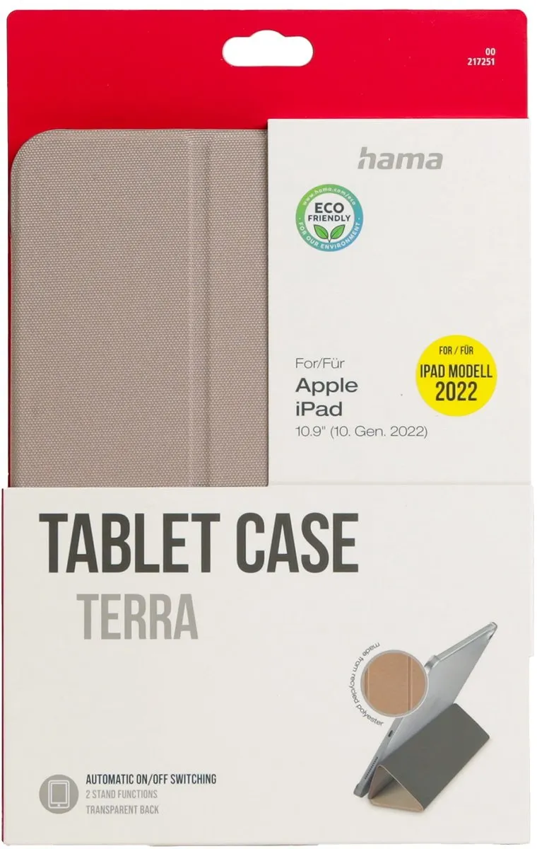 Hama Terra Case Apple iPad 10.9 10e Gen 2022 - Natuur - 00217251 - afbeelding 6 van 6