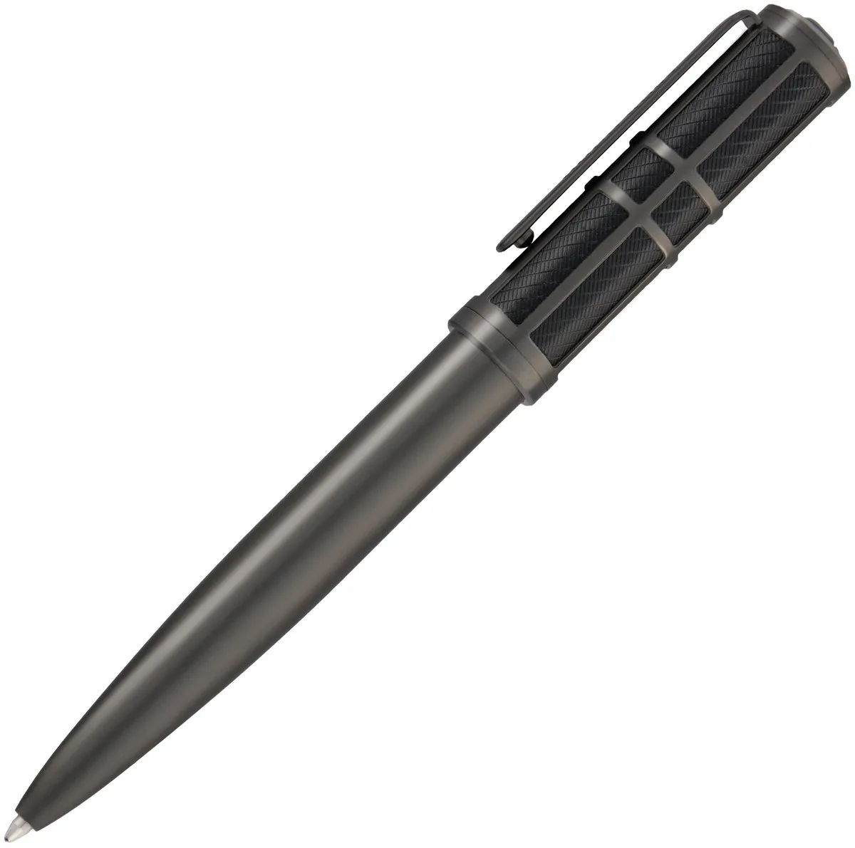 Hugo Boss Pen Frame Grid Black & Gun