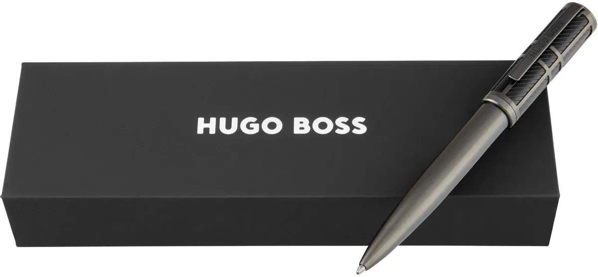 Hugo Boss Pen Frame Grid Black & Gun