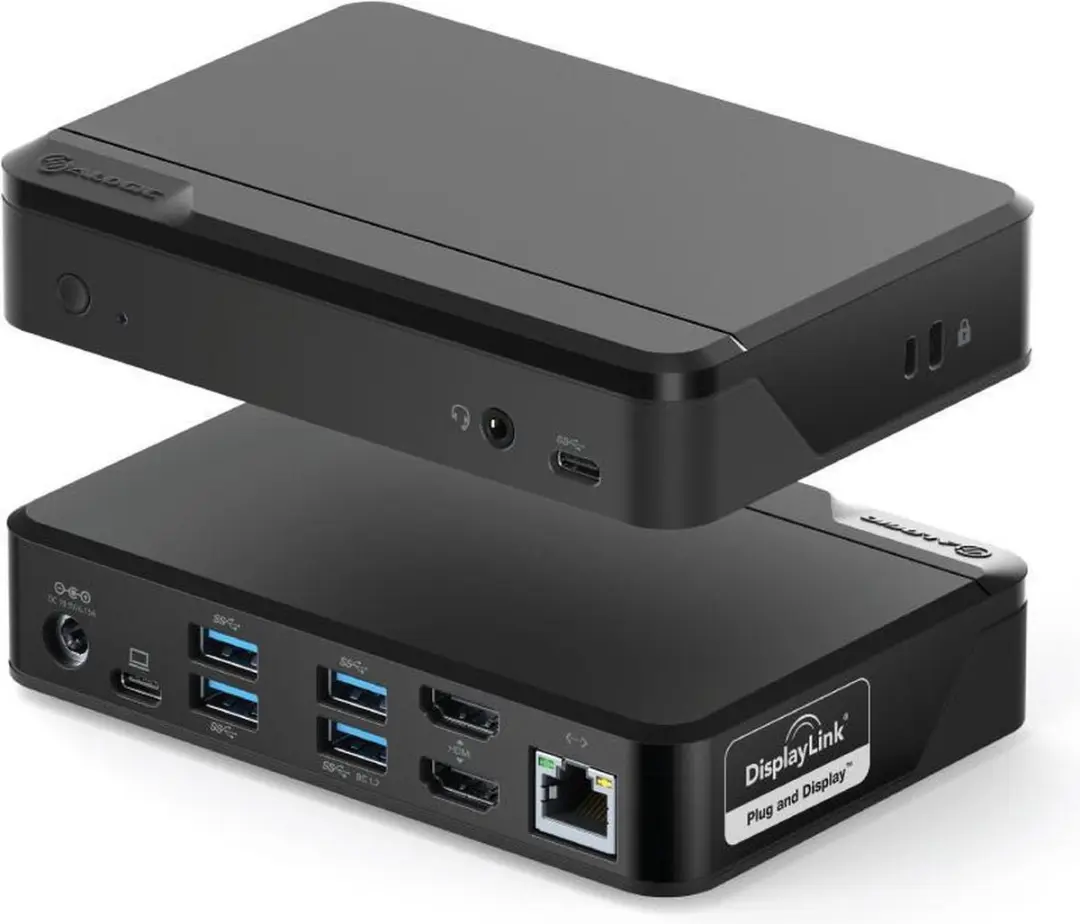 ALOGIC Universal Twin HD DUTHD Docking Station - Zwart - afbeelding 4 van 6