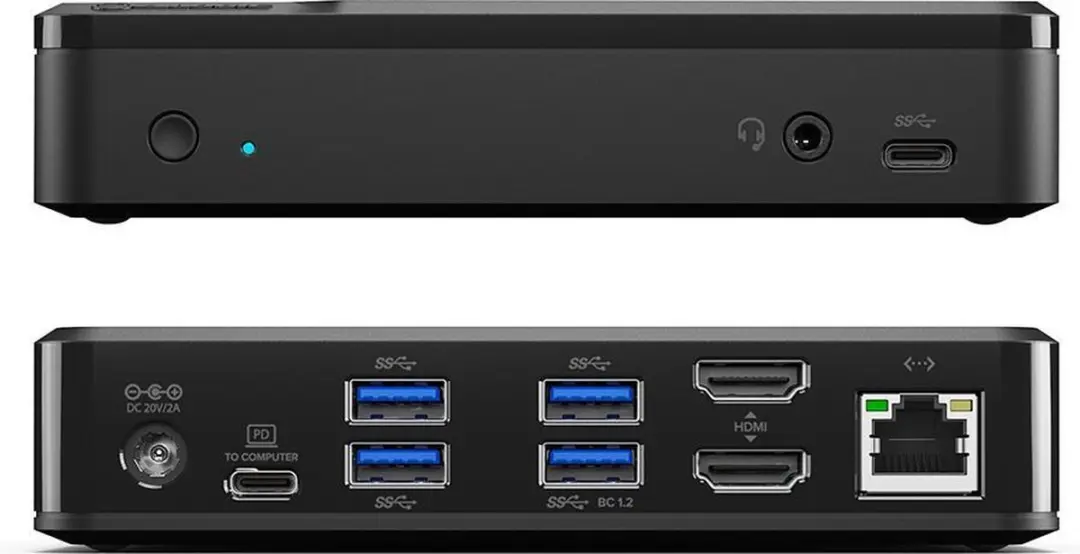 ALOGIC Universal Twin HD DUTHD Docking Station - Zwart - afbeelding 3 van 6