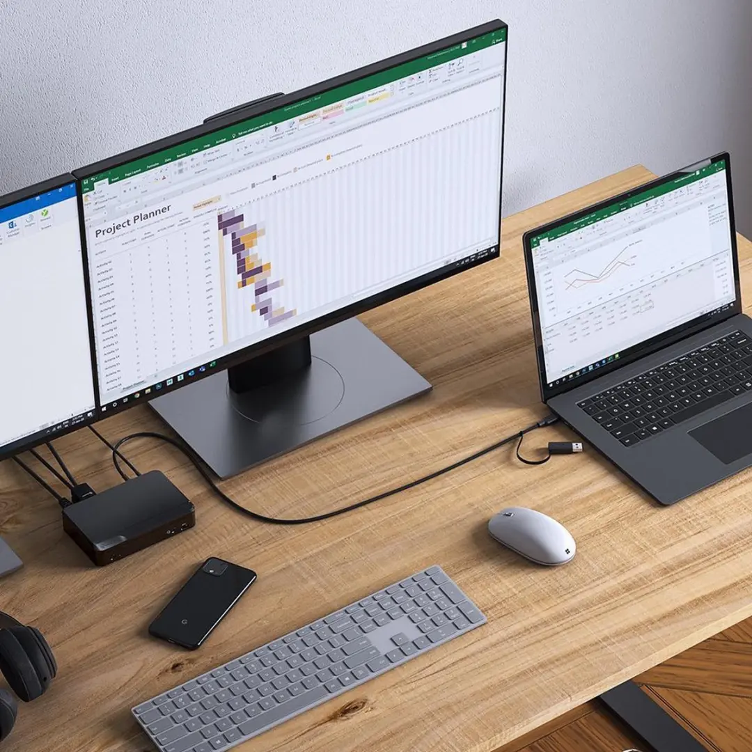 ALOGIC Universal Twin HD DUTHD Docking Station - Zwart - afbeelding 6 van 6