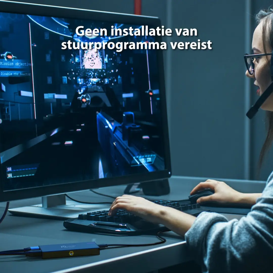 j5create JVA14-N 4K Game Capture Station - Zwart - afbeelding 5 van 6