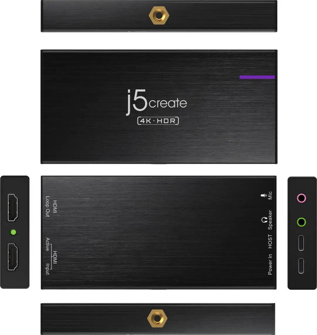 j5create JVA14-N 4K Game Capture Station - Zwart - afbeelding 4 van 6