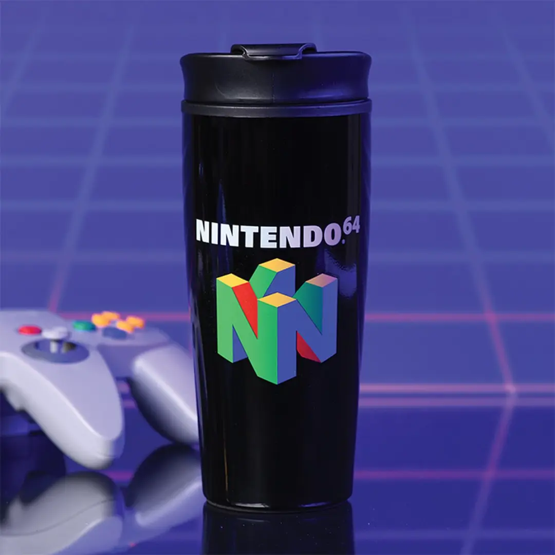 Pyramid Nintendo N64 Logo Metalen Reisbeker - 450ml - afbeelding 3 van 6