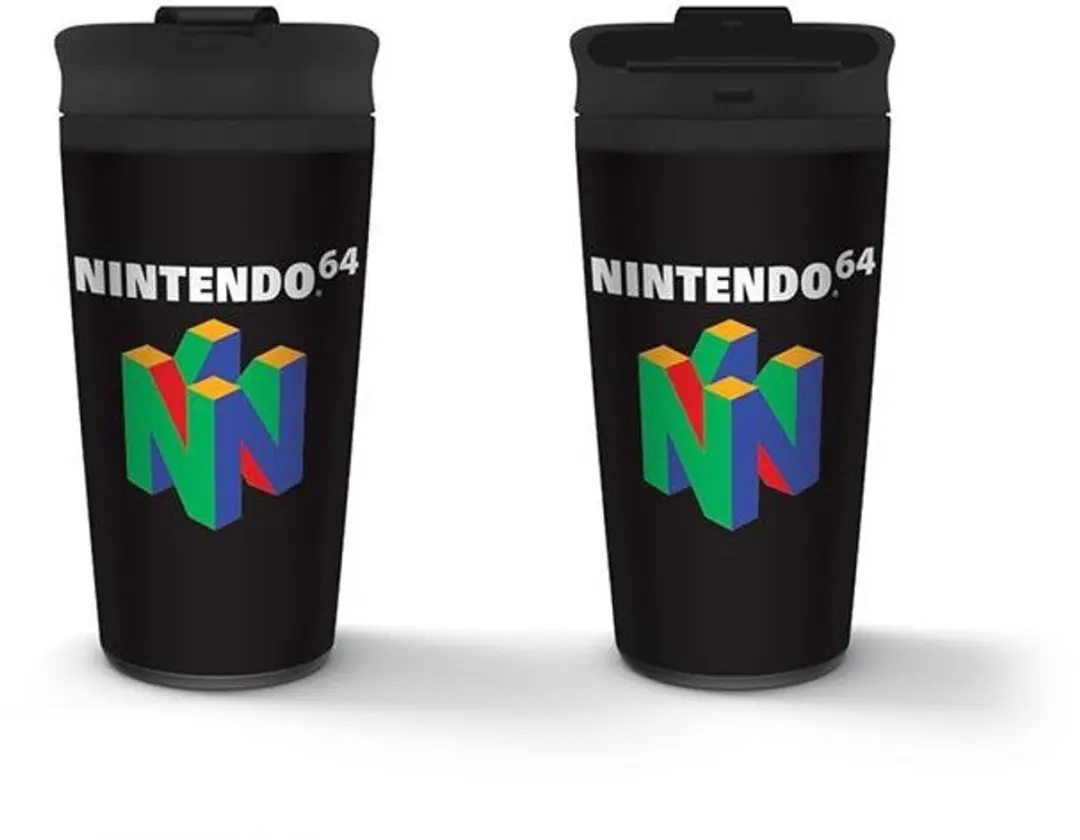 Pyramid Nintendo N64 Logo Metalen Reisbeker - 450ml - afbeelding 4 van 6