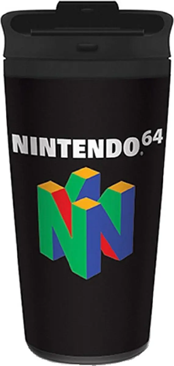 Pyramid Nintendo N64 Logo Metalen Reisbeker - 450ml - afbeelding 2 van 6