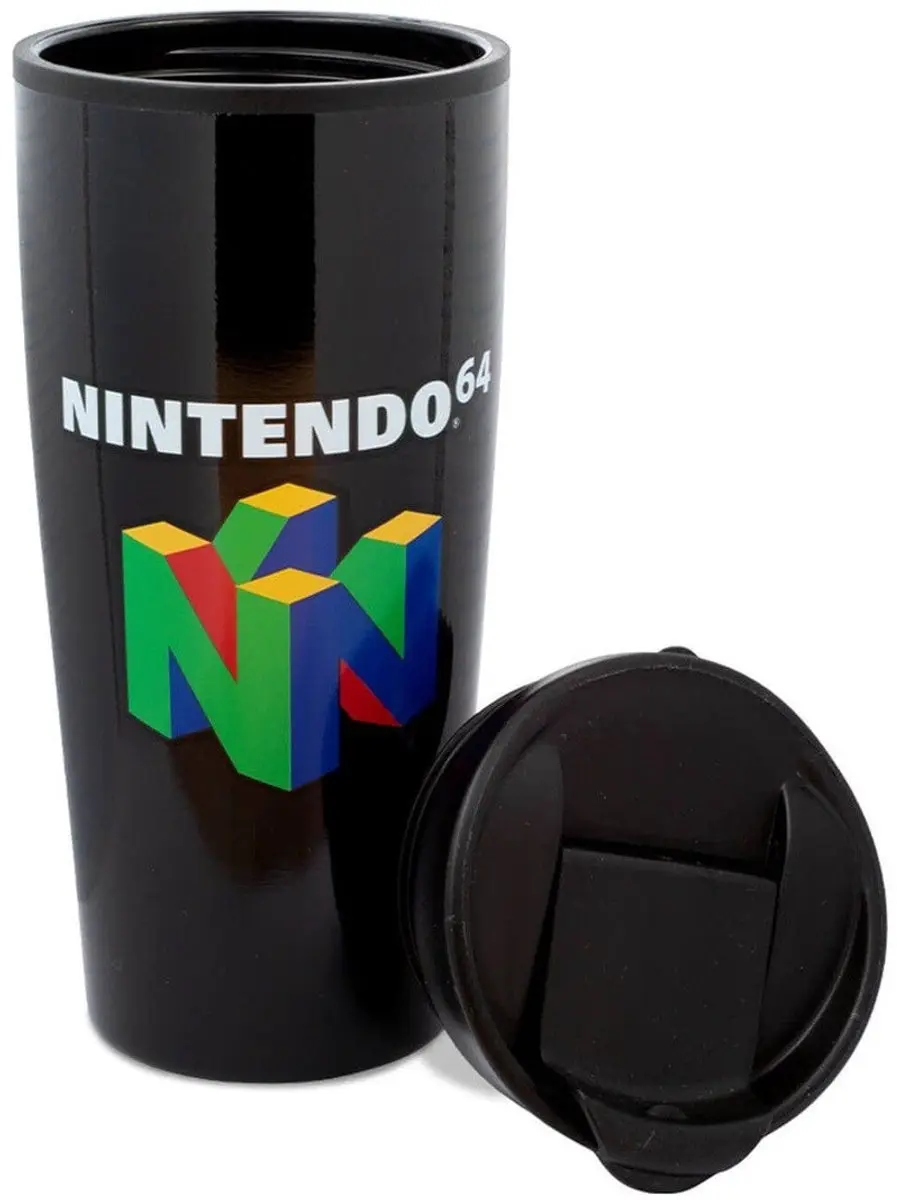 Pyramid Nintendo N64 Logo Metalen Reisbeker - 450ml - afbeelding 5 van 6