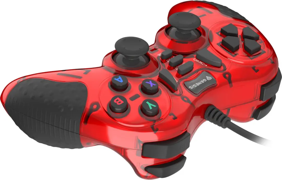 Genesis Mangan 200 NJG-1425 Gamepad - Bedraad - Rood/Zwart - afbeelding 4 van 6