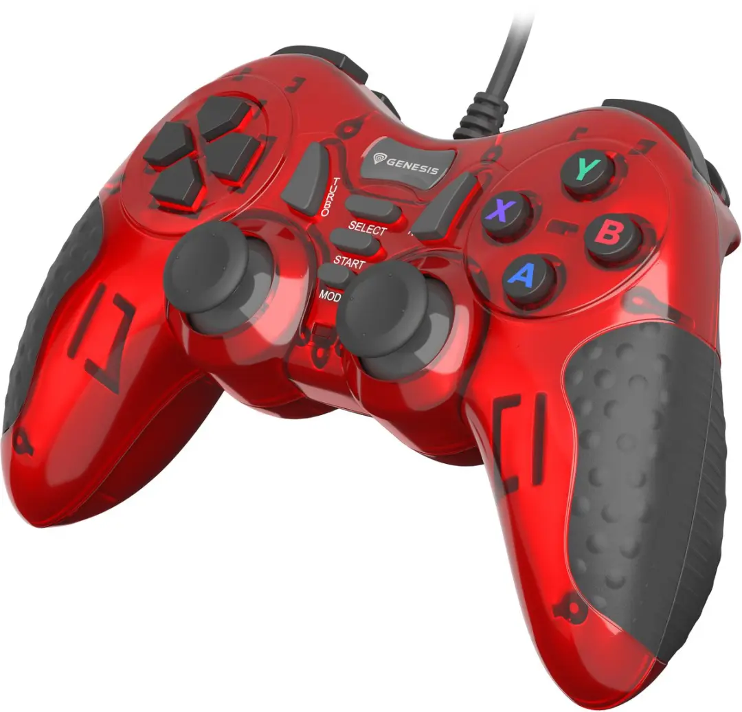 Genesis Mangan 200 NJG-1425 Gamepad - Bedraad - Rood/Zwart - afbeelding 5 van 6